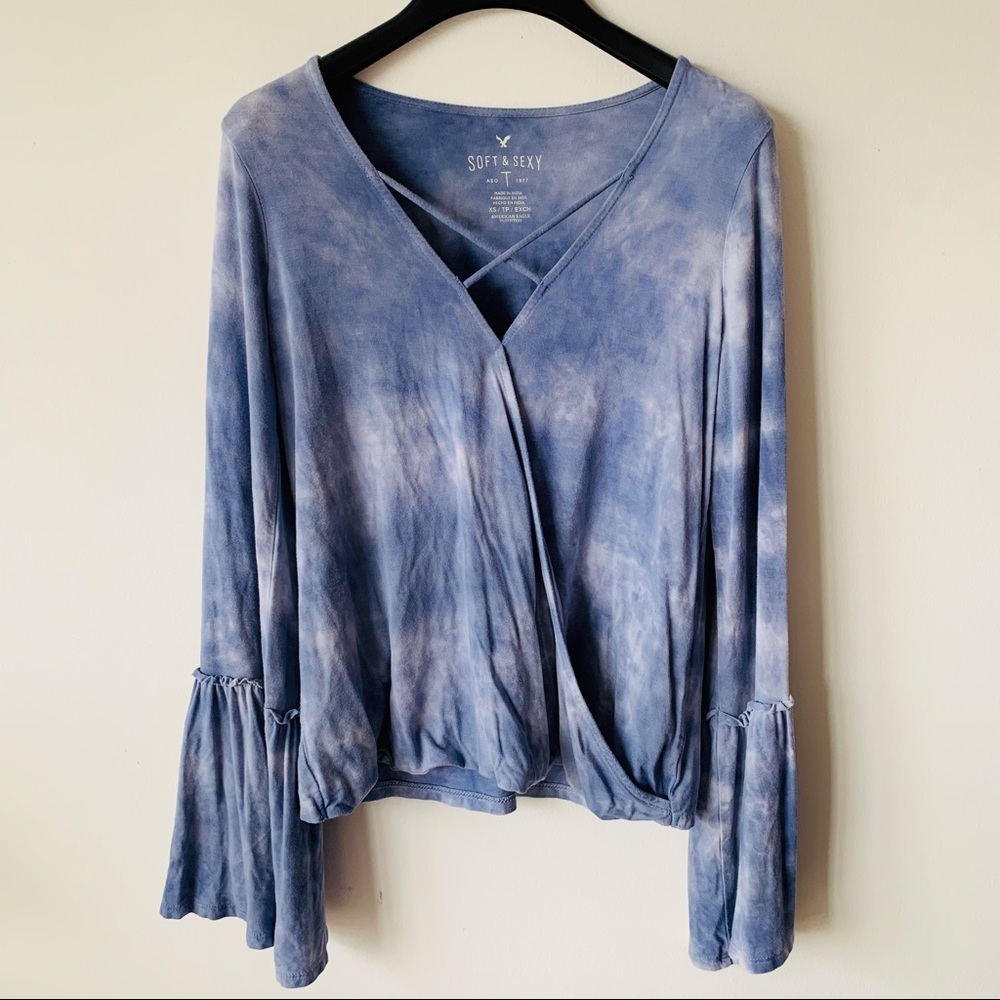 American Eagle Bell Sleeve Top